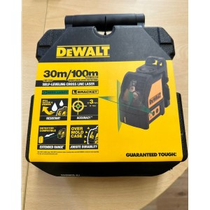 DeWalt Livella laser fino a 30 mt. o 100 mt. con rilevatore portatile a batterie AA linea orizzontale e verticale DW088CG