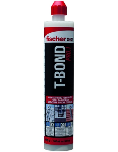 ANCORANTE CHIMICO IN RESINA PER CALCESTRUZZO E MURATURA FISCHER T-BOND -PRO