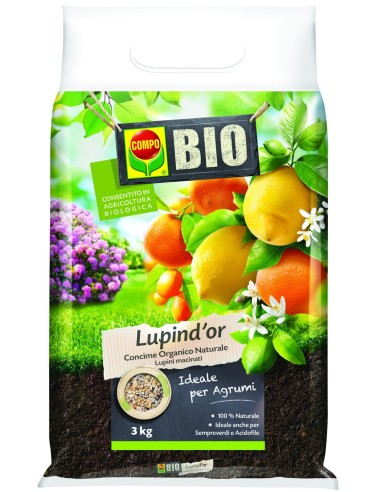 CONCIME ORGANICO AZOTATO COMPO BIO LUPIN D'OR KG.3