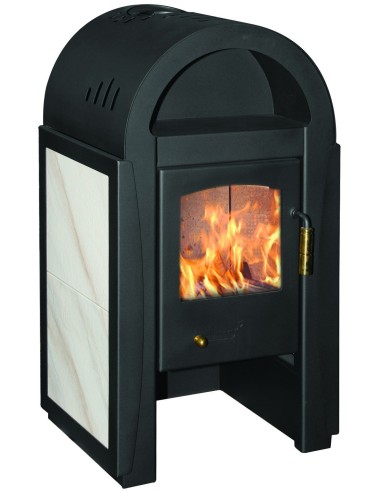 STUFA A LEGNA 6 Kw SALINA BIANCA 51x42xH93 cm -70123