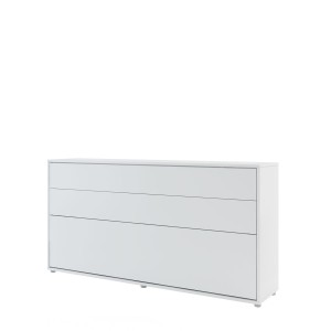Lenart bed concept letto da parete orizzontale cm211x46-118x107H Bianco Opaco