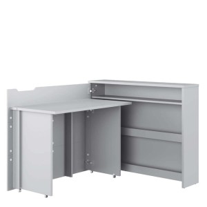 Lenart scrivania richiudibile Off. Concept cm115x27-136x93H sinistro Grigio