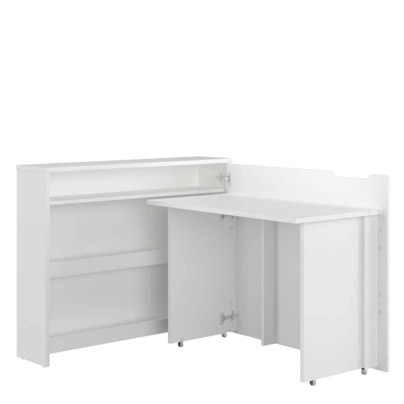 Lenart scrivania richiudibile Off. Concept cm115x27-136x93H destra Bianco opaco Lenart scrivania richiudibile Off. Concept cm115x27-136x93H destra Bianco opaco