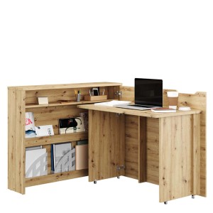 Lenart scrivania richiudibile Off. Concept cm115x27-136x93H destra Rovere