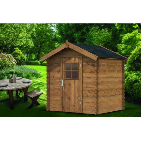 Casetta in legno impregnato CLARA cm. 206x176 senza Pavimento
