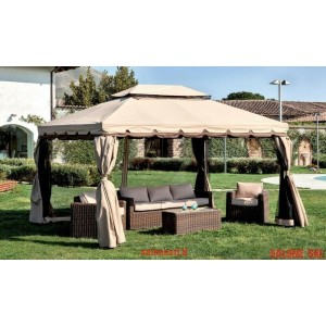 RICAMBIO SET 4 TELI MOSCHIERA PER GAZEBO ADVENTURE MT.3X4 Zanzariere