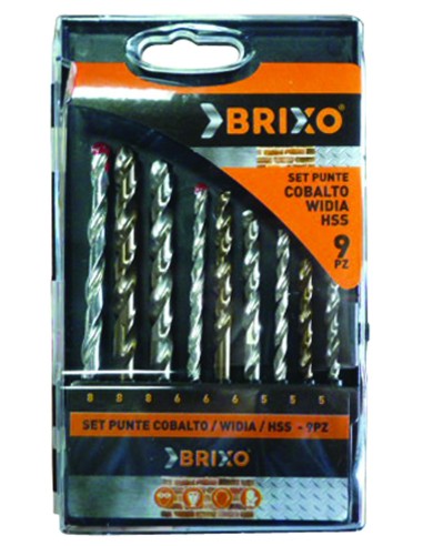 SET PUNTE BRIXO HSS-WIDIA-COBALTO PZ.9