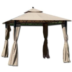 RICAMBIO TOP COPERTURA PER GAZEBO EDEN MT.3X3 BEIGE SCURO