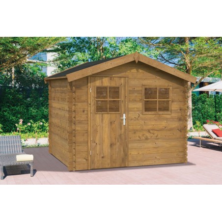 Casetta in legno impregnato AGATA cm. 260x200 compreso Pavimento