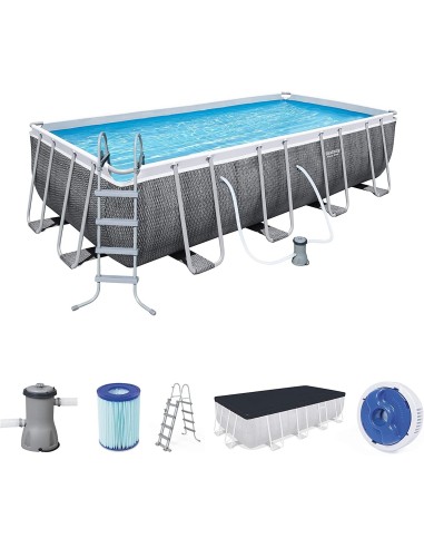 Piscina Bestway 56996 Power Steel 4,88 mx 2,44 mx 1,22 m Rettangolare