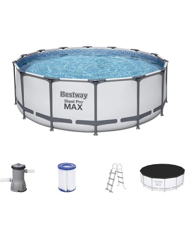 Piscina fuori terra 5612X Bestway Steel Pro Max rotonda 427x122cm