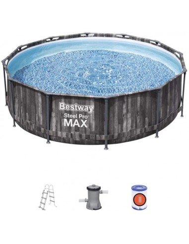 Piscina fuori terra Bestway 5614X Steel Pro Max rotonda 366x100cm