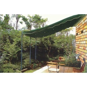 RICAMBIO TOP COPERTURA PER VERANDA A PARETE 300X400 COLORE VERDE