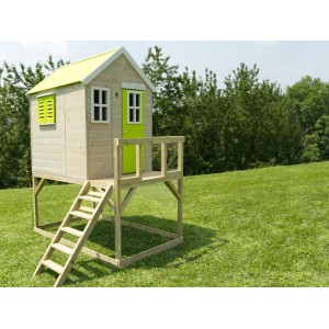 Casetta Casina legno su palafitta BAMBY per Bambini cm 120x120x155h Gioco Giardino