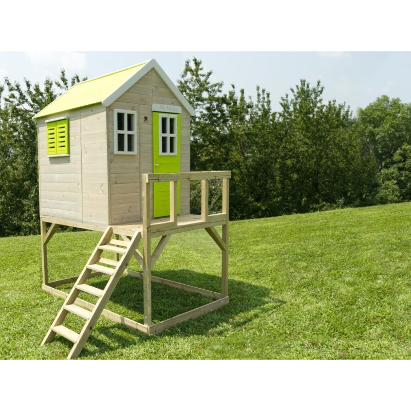 Casetta Casina legno su palafitta BAMBY per Bambini cm 120x120x155h Gioco Giardino Casetta Casina legno su palafitta BAMBY per Bambini cm 120x120x155h Gioco Giardino