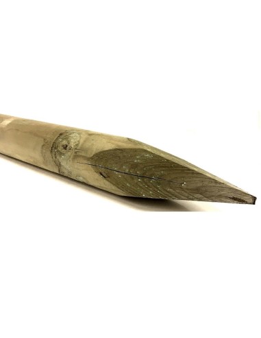 20PZ. PALO PALI IN LEGNO DI PINO IMPREGNATI CON PUNTA CM.10X150