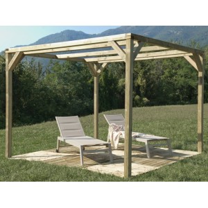Pergola Ponza 300X300 Legno di Pino Massello impregnato in autoclave