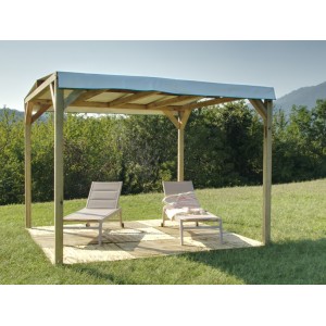 Pergola Ponza 300X300 Legno di Pino Massello impregnato in autoclave