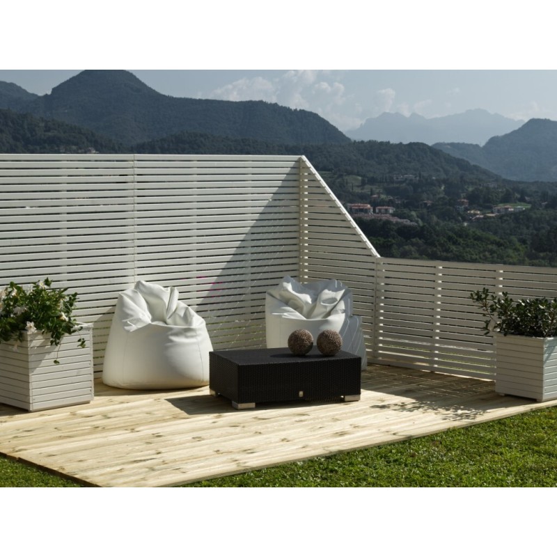 Pannello Frangivista DELUX Pino Laccato Colore Bianco cm. 180X170H Pannello Frangivista DELUX Pino Laccato Colore Bianco cm. 180X170H