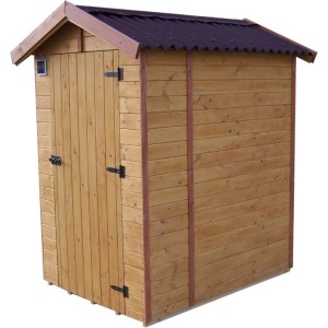 Casetta a pannelli 16 mm, Foresta con pavimento e WC a secco 140x140