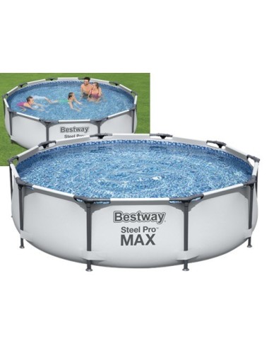 PISCINA TONDA FUORI TERRA STEEL PRO MAX BESTWAY 305xH76  -56406