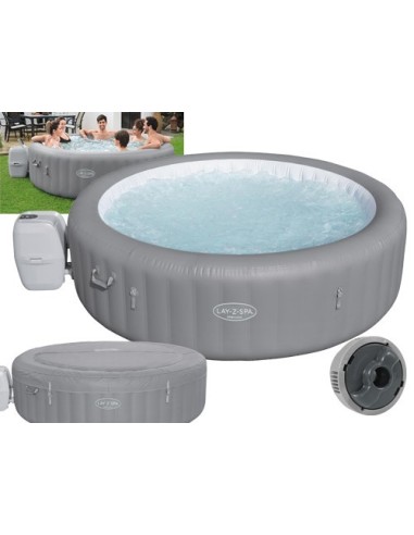 PISCINA IDROMASSAGGIO GONFIABILE TONDA FUORI TERRA SPA LAY-Z GRENADA BESTWAY 236xH71 -60135