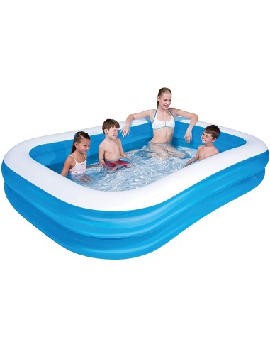 PISCINA GONFIABILE RETTANGOLARE 175X262X51H 54006B