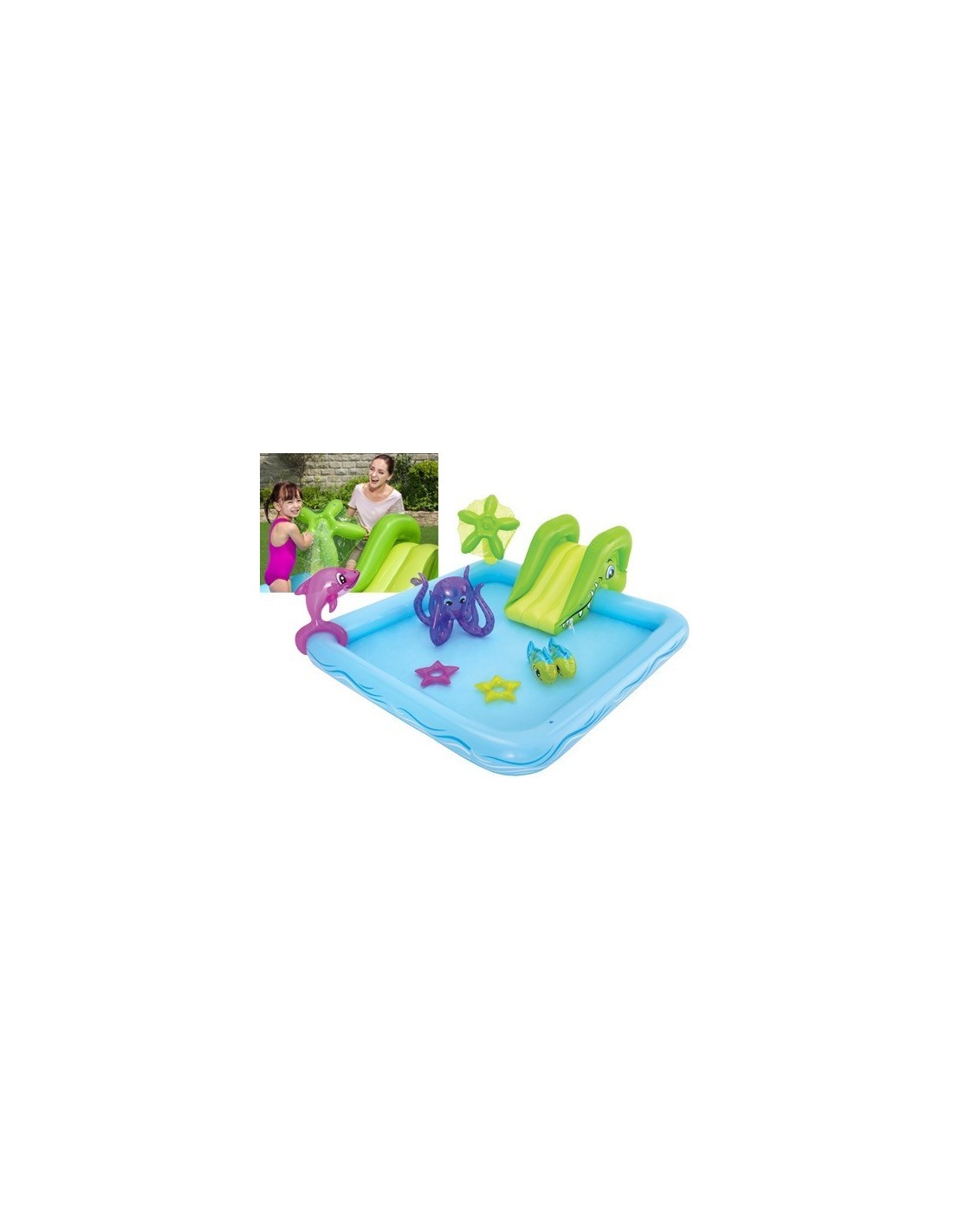 Piscina Gonfiabile per Bambini Bestway Aquarium 239x206x86 cm con