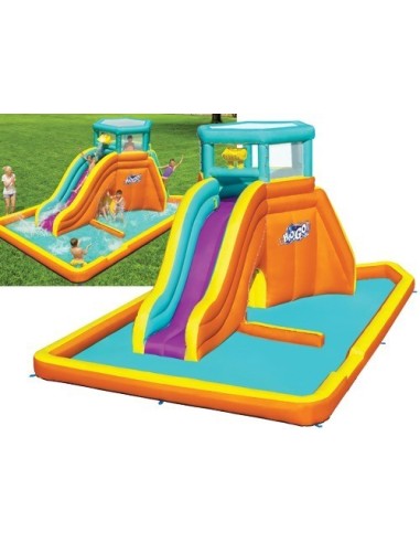 PISCINA PARCO ACQUATICO GONFIABILE PER BAMBINI TIDAL TOWER BESTWAY 565x373x265 cm -53385