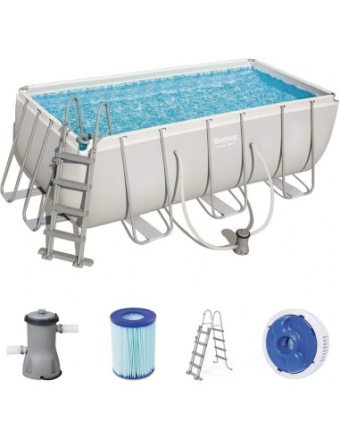 Piscina fuoriterra 412x201x122cm con struttura e pompa a cartuccia Bestway 56456