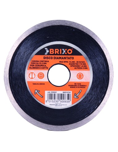 DISCO DIAMANTATO BRIXO CERAMICA D.115