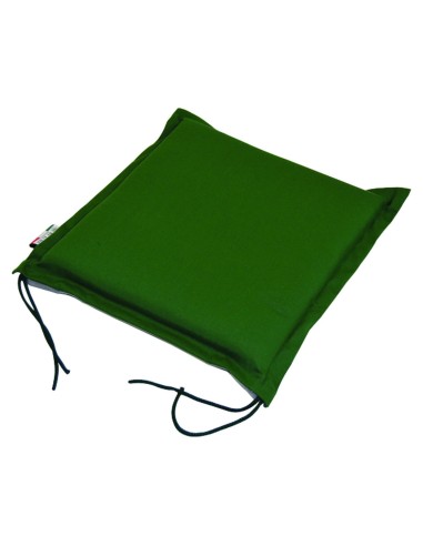 CUSCINO SFODERABILE CON VOLANT ZIPPO VERDE PER SEDIA