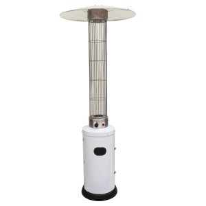 Stufa aerea cilindrica Teporus 10,5kw/h Bianco