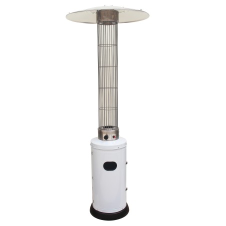Stufa aerea cilindrica Teporus 10,5kw/h Bianco