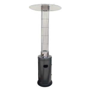 Stufa aerea cilindrica Teporus 10,5kw/h Nero