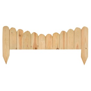 RECINTO STECCATO 4 PZ. INGLESE ARCO PER AIUOLE E BORDURE CM.110X30+20 IN LEGNO DI PINO IMPREGNATO
