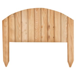 RECINTO STECCATO VAMPIRO ARCO 4 PZ. PER DELIMITARE AIUOLE CM.54X27+20H IN LEGNO DI PINO IMPREGNATO