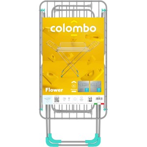 Stendino Stendibiancheria a 4 sezioni pieghevole salvaspazio mod.FLOWER COLOMBO