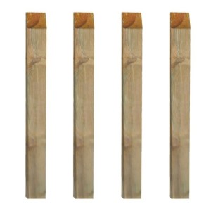 PALO QUADRO PZ.4 PER RECINZIONI E STACCIONATE CM.9X9X210H IN LEGNO DI PINO