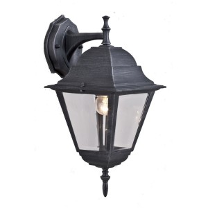 LANTERNA NEW YORK DOWN 4 PZ. CON BRACCIO 60W ALLUMINIO PRESSOFUSO VERNICIATO GRIGIO GHISA ANTICATO
