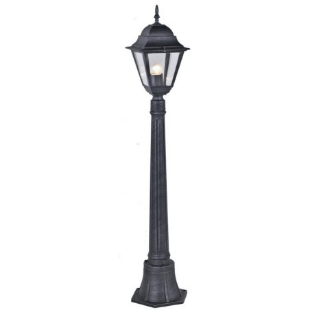 LAMPIONE NEW YORK ALTEZZA CM.110 ALLUMINIO PRESSOFUSO VERNICIATO GRIGIO GHISA 60W