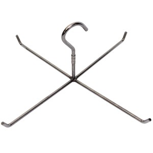 GANCIO MACELLAIO IN ACCIAIO INOX PER SALUMI GIREVOLE A STELLA 270x400 ART.65