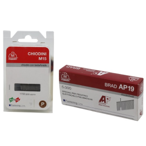 CHIODINI RICARICA PER FISSATRICE GRAFFATRICE ELECTRO 120- AP19 CONF. 5000 PEZZI