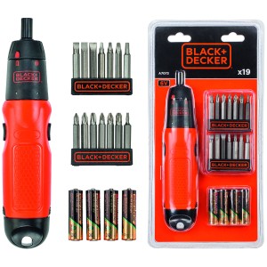 SET PER AVVITARE/SVITARE AVVITATORE SVITAVVITA 1,5V A PILE B+D CON 14 INSERTI