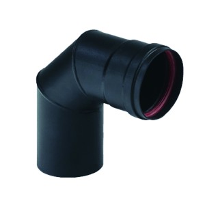 GOMITO IN ACCIAIO PESANTE SMALTATO PORCELLANATO PELLET AETERNUM 90 CM. 8