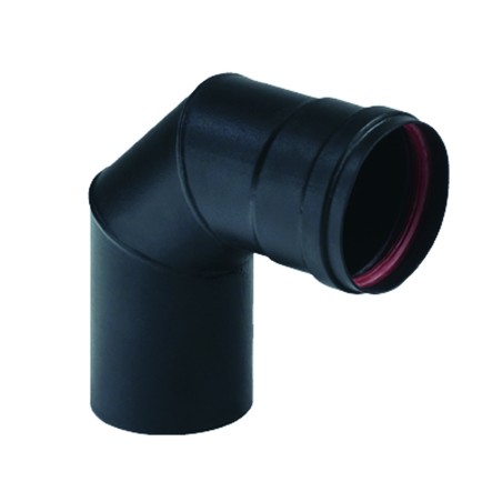 GOMITO IN ACCIAIO PESANTE SMALTATO PORCELLANATO PELLET AETERNUM 90 CM.10