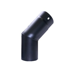 GOMITO IN ACCIAIO PESANTE SMALTATO PORCELLANATO AETERNUM TOP NERO 45   CM.12