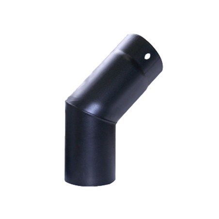 GOMITO IN ACCIAIO PESANTE SMALTATO PORCELLANATO AETERNUM TOP NERO 45   CM.12