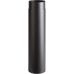TUBO IN ACCIAIO PESANTE PER STUFA AETERNU TOP NERO 15X50