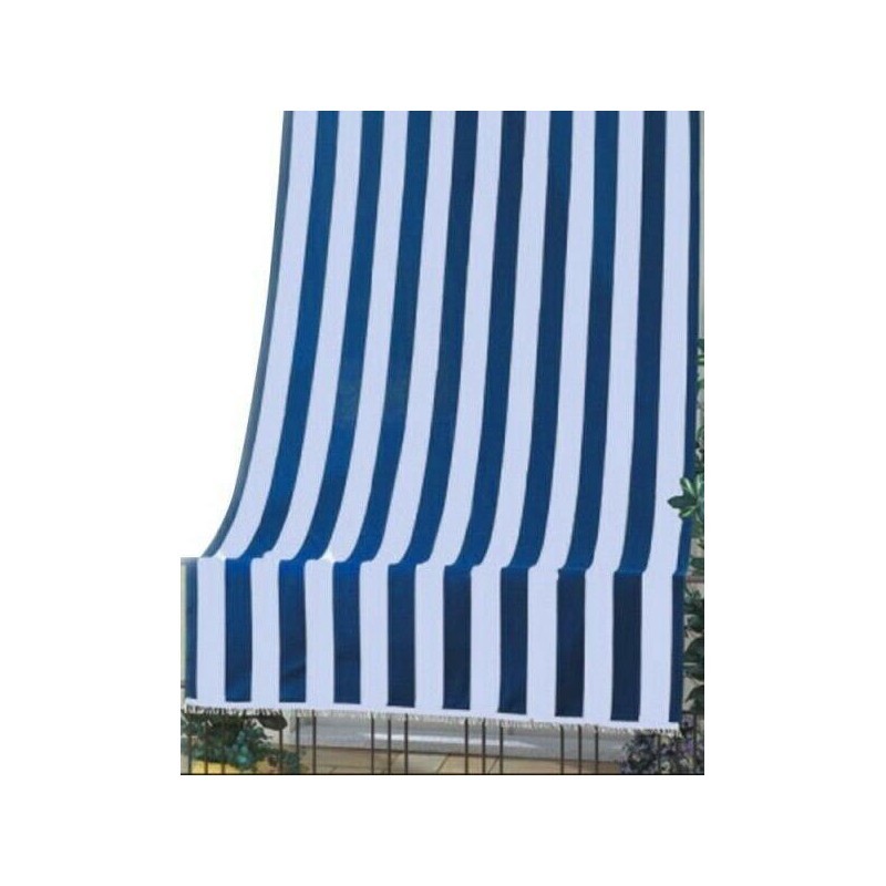 TENDA DA SOLE A CADUTA CM140X300H BIANCO E BLU TENDA DA SOLE A CADUTA CM140X300H BIANCO E BLU